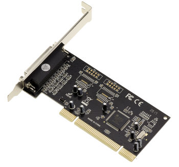 PCI to Parallel IEEE1284 controller card - DB25 socket / For printer or scanner - CHIPSET MOSCHIP ASIX MCS9865