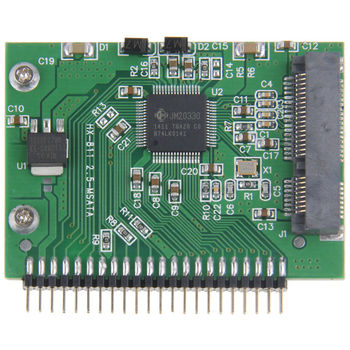 mSATA to IDE 44 adapter (IDE 2.5"") For mSATA-type mini PCIe SSDs