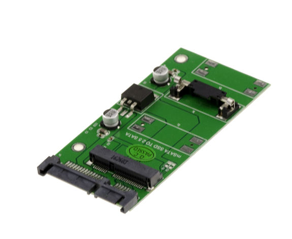 mSATA to SATA 2.0 adapter SATA 7+15 interface (SATA 2.5"") SATA 7+15 interface (SATA 2.5"")