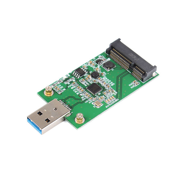 mSATA to USB 3.0 adapter For mini PCIe mSATA SSDs For mini PCIe mSATA SSDs