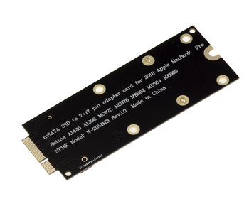 mSATA to MAC Pro or Retina 2012 adapter To mount a mSATA SSD on a Mac