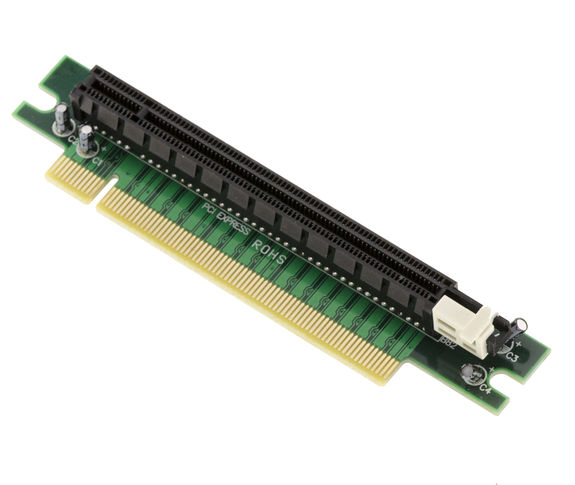 Riser PCI Express PCIe 16x - Type 90° For horizontal placement of PCI Express cards For horizontal placement of PCI Express cards