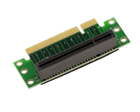 Riser PCI Express PCIe 8x - Type 90° for horizontal placement of a PCI Express x8 card