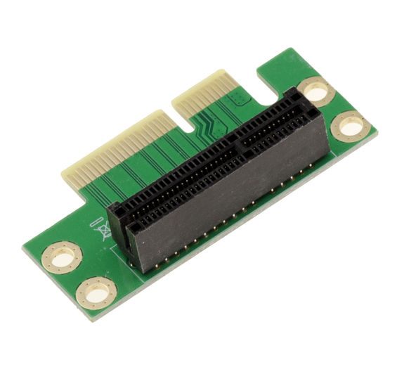Riser PCI Express PCIe 4x - Type 90° For horizontal placement of PCI Express cards For horizontal placement of PCI Express cards