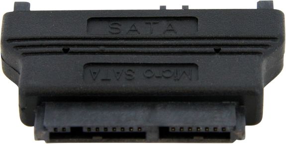 SATA changer: MicroSATA Female to SATA Male (22 points) Converts a MicroSATA drive to a SATA drive