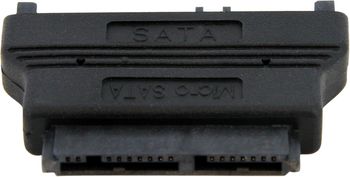 SATA changer: MicroSATA Female to SATA Male (22 points) Converts a MicroSATA drive to a SATA drive