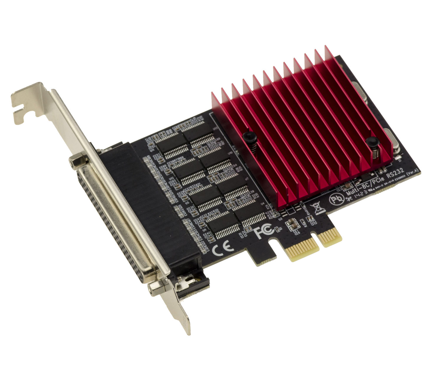 Ct. PCIe serial RS232 DB9 8 ports ASIX AX99100