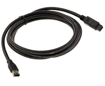 Adapter cable FireWire 400 IEEE1394a 800 IEEE1394b 6 Points Male 9 Points Male - 1.8M 6 Points Male / 9 Points Male - 1.8M