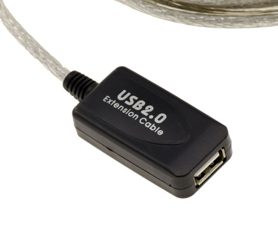 USB A extension cable (Male Female) - AMPLIFIED Length 5 M - USB extension up to 25M Length 5 M - USB extension up to 25M