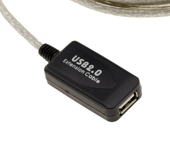 USB A extension cable (Male Female) - AMPLIFIED Length 5 M - USB extension up to 25M Length 5 M - USB extension up to 25M