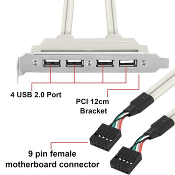 USB2 bracket on internal USB 2.0 connectors 2 x 9-pin USB connectors 2 x 9-pin USB connectors