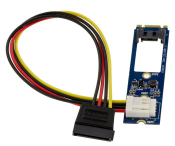 M.2 card. - 1 SATA port With power cord With power cord