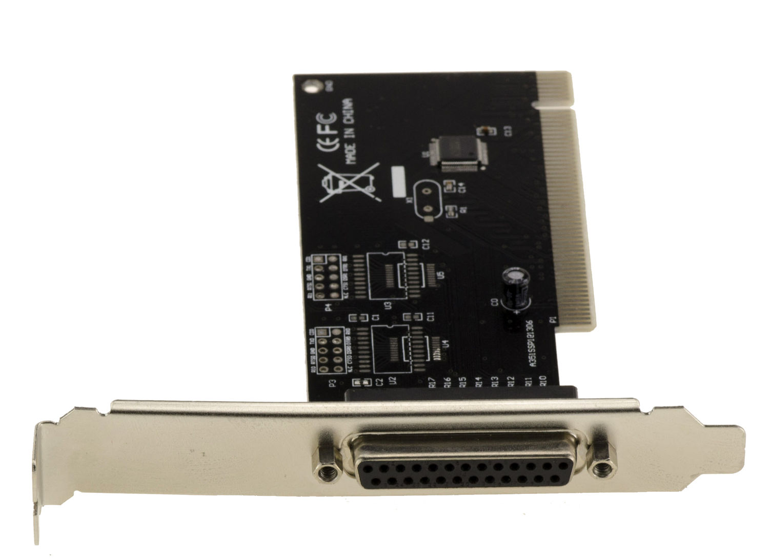 Parallele Pci Carte PCI Vers Parallèle IEEE1284 DB25 - Ajout Port Imprimante /Scanner Pour PC Bureau - Compatible Windows/Linux Port Ieee1284 Db25