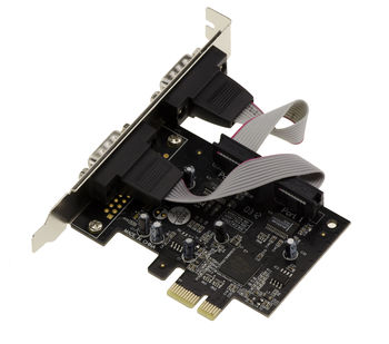 PCI Express (PCIe) Control Card RS232 Series 2 Ports - OXPCIe952 Oxford Chipset - Low and High Profile - Windows Linux