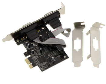 PCI Express (PCIe) Control Card RS232 Series 2 Ports - OXPCIe952 Oxford Chipset - Low and High Profile - Windows Linux