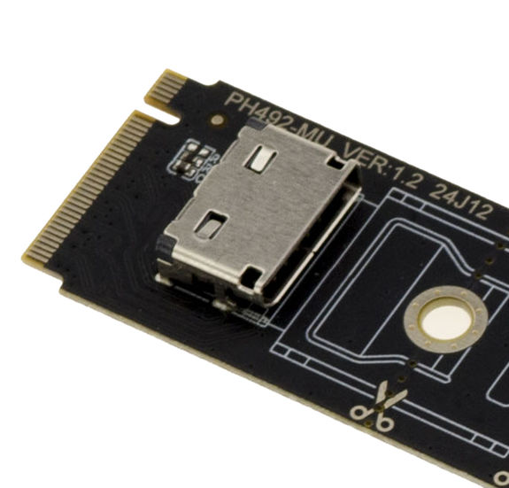 Adapter for NVMe M Key M2 slot to Oculink SFF-8612 PCIe 4.0 compatible 2230 2242 2260 2280