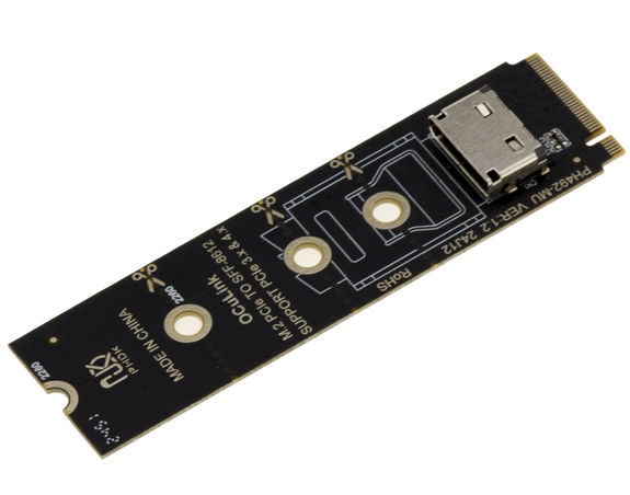 Adapter for NVMe M Key M2 slot to Oculink SFF-8612 PCIe 4.0 compatible 2230 2242 2260 2280