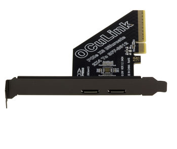 PCIe Gen 4.0 x8 to 2-port controller card Oculink SFF-8612 SFF-8611 for motherboard with bifurcation mode