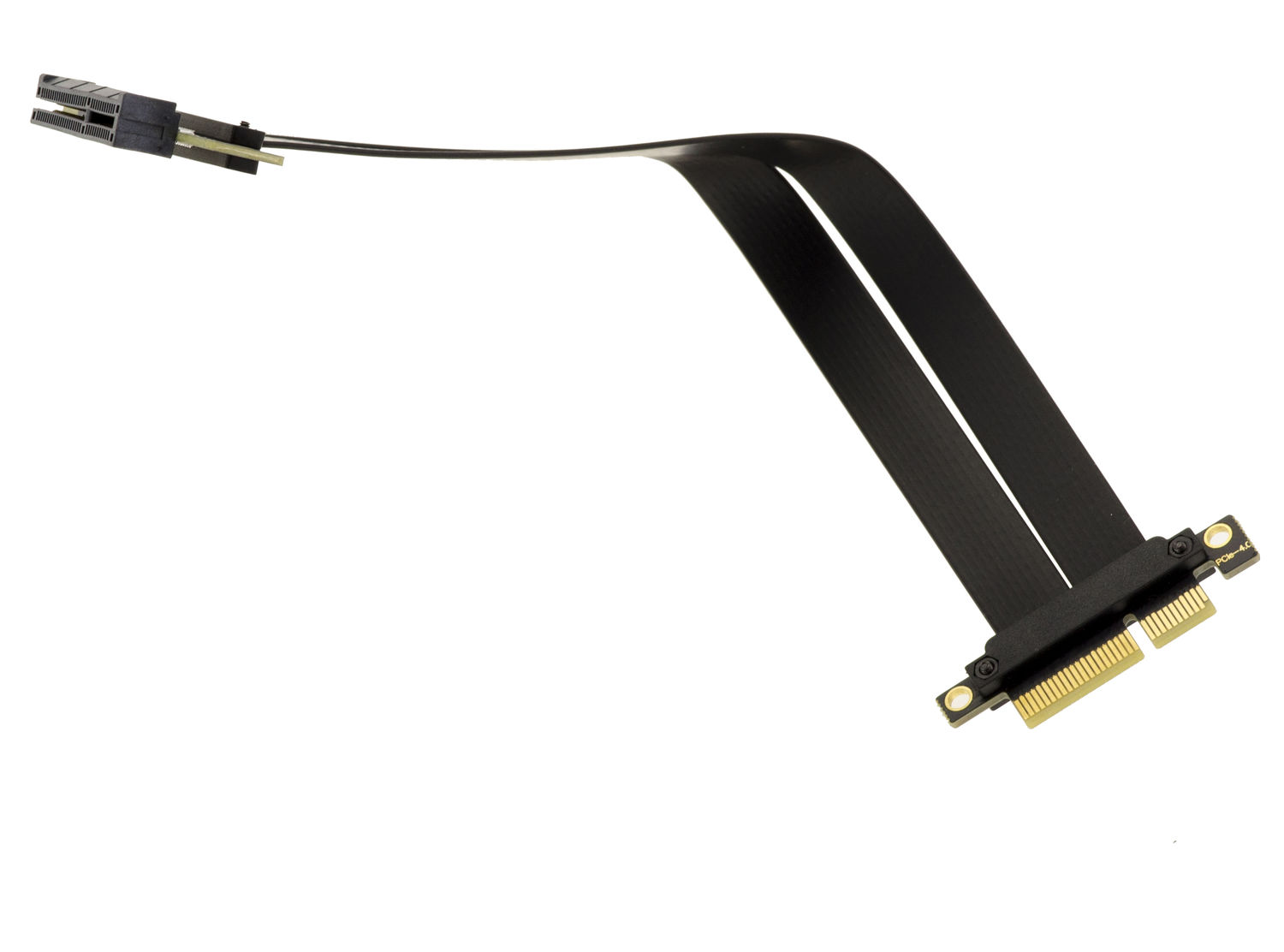 Riser PCI Express Gen 4.0 – Câble X1 Mâle Vers Femelle, 12 Cm, Blindé, Contacts Plaqués Or, Pour PC Bureau Ou Serveur