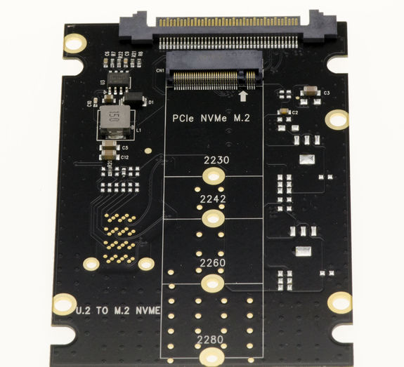 Gen 4.0 M2 NVMe M Key to U2 68Pin SFF-8639 adapter