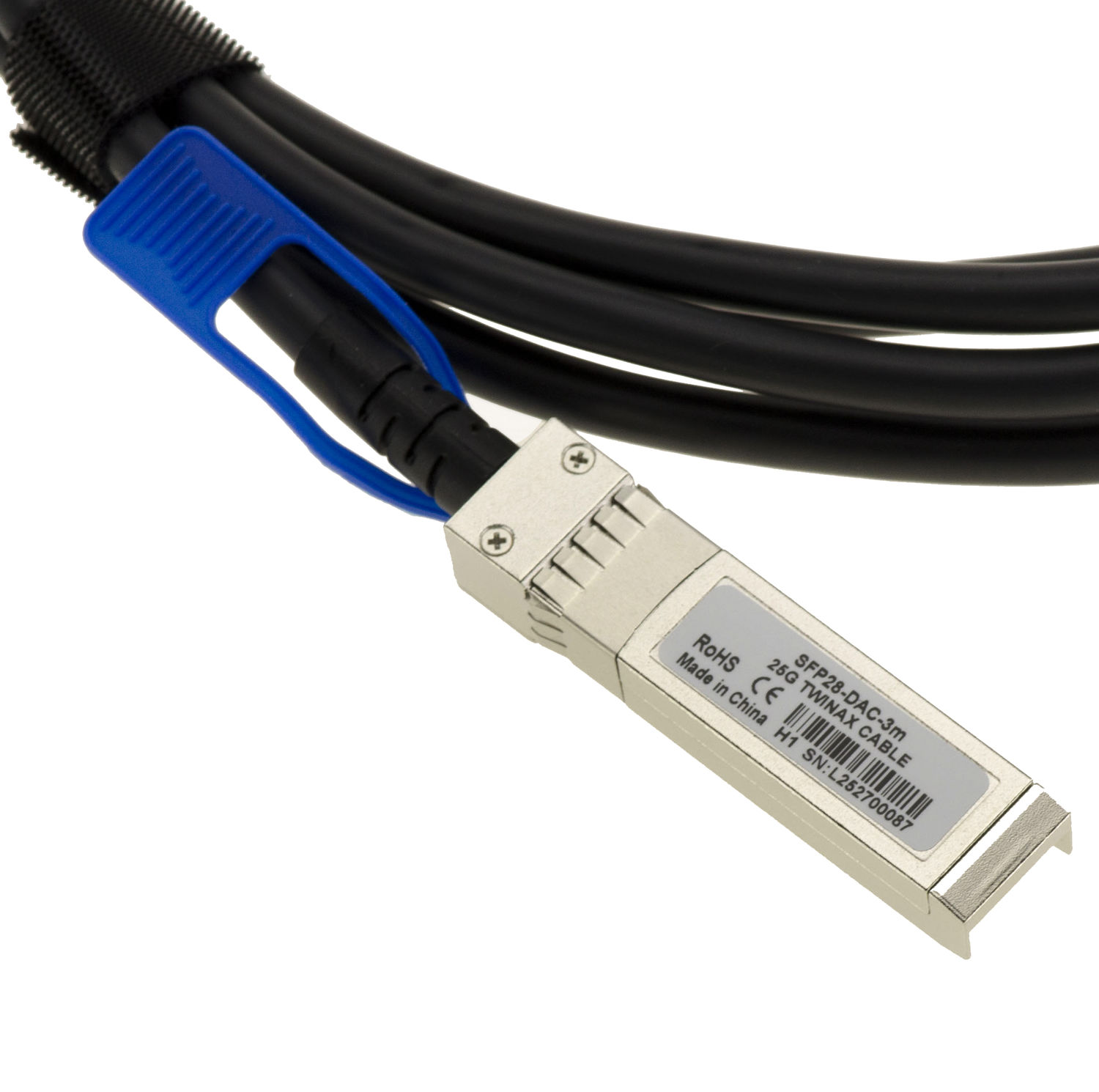 Câble Réseau Twinax DAC SFP+ 10G - 3 Mètres - Compatible Multi‑marques