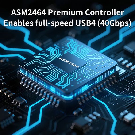 Boîtier Externe USB4/Thunderbolt 4 Pour SSD M2 NVMe - Débit Mesuré 3,7 Go/s, Aluminium Dissipateur - 5