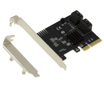 Carte Contrôleur PCIe 4 ports SATA 3 6G avec support UEFI chipset Marvell 88SE9236 - Hardware RAID 0 1 10