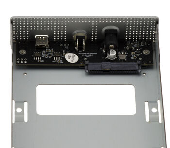 Boitier métal pour disque SAS 2.5 ou 3.5 avec connecteur SFF-8482 liaison USB3.2 Gen 2x1 10G et alimentation 12V 3A