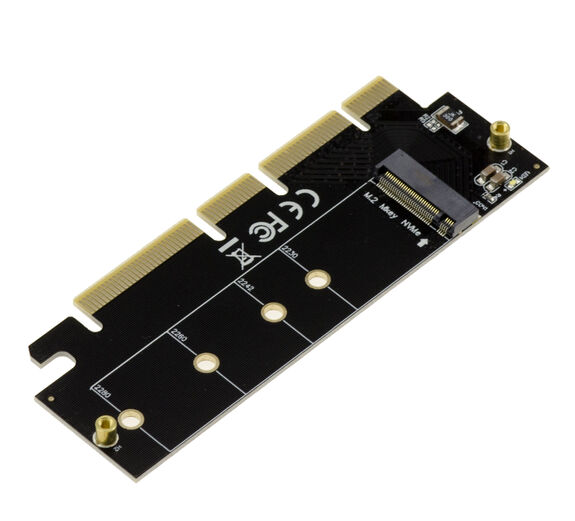 Carte contrôleur adaptateur PCIe x16 pour SSD M2 NVMe support PCIe Gen 3.0 Gen 4.0 et Gen 5.0
