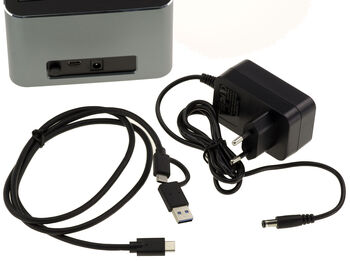 Docking Station USB 3.0 5G pour disque SAS 2.5 ou 3.5 avec connecteur SFF-8482, inteface USB A ou C, alimentation 12V 3A