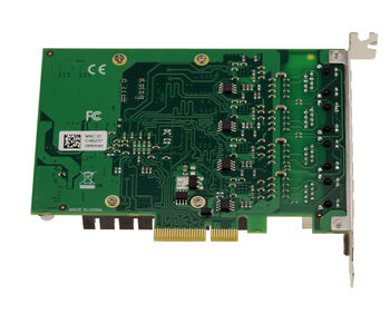 INDUSTRIAL PCIe x4 network card with 4 RJ45 LAN GIGABIT ETHERNET 10 100 1000 ports with quad INTEL 82574 chipset and PLX PEX8608 20Gbps bridge