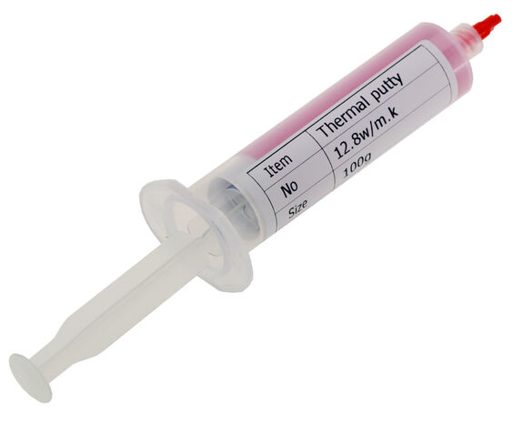 Pâte thermique en gel, tube de 100g, coloris rose 12.8w/m.k