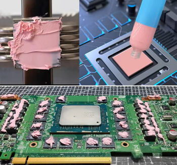 Gel thermal paste, 100g tube, pink color 12.8 W/m·K