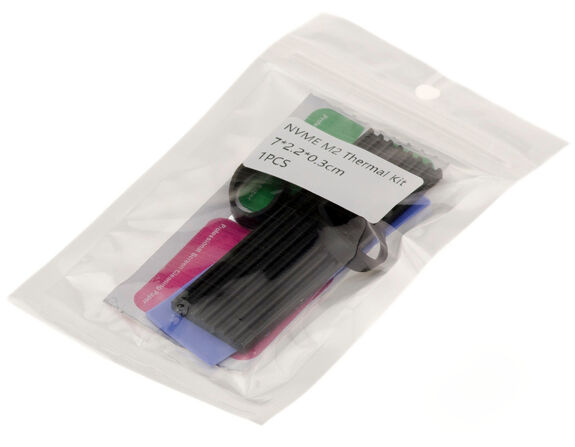 Kit de protection thermique pour SSD M2 format 2280 avec pad thermique et radiateur