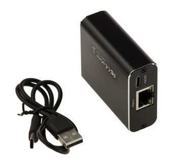1-port to 2-port Gigabit Ethernet splitter for connecting two devices to a single Ethernet port