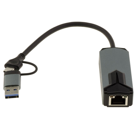Cordon USB 3, 3.1 ou 3.2 A ou C vers réseau RJ45 LAN 5G avec chipset Realtek RTL8157 Compatible 10 100 1000 1 2.5 5 Gigabit Ethernet