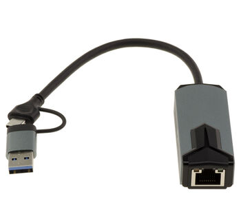 Cordon USB 3, 3.1 ou 3.2 A ou C vers réseau RJ45 LAN 5G avec chipset Realtek RTL8157 Compatible 10 100 1000 1 2.5 5 Gigabit Ethernet