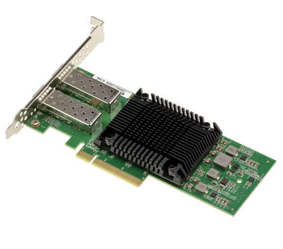 Carte contrôleur PCIe 4.0 x8 Réseau LAN Ethernet 2 Ports 25G SFP28 avec chipset Intel E810