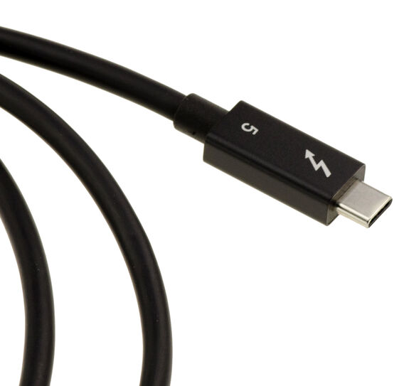 Cordon de liaison Thunderbolt 5 débit jusqu'à 80 Gbit/s et alimentation Power Delivery jusqu'à 240W avec prises USB C