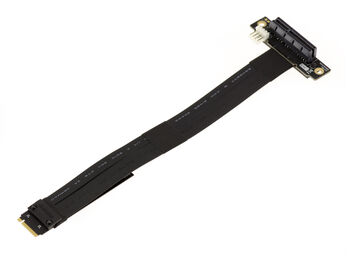Riser adapter Extension Card M2 PCIe NVMe M Key to PCIe 4x Female. Length 20cm