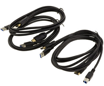 Automatic KVM Switch Mouse Keyboard Monitor 2 PC compatible HDMI 2.0 4K 60Hz and USB 3.0 with remote control and cables