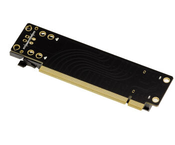 PCIe Gen 4.0 x16 zu 2 x8-Ports oder 1 x16-Port-Riser-Duplikator-Adapter, 90°-Ausrichtung, 32 GB/s Durchsatz in Gen4