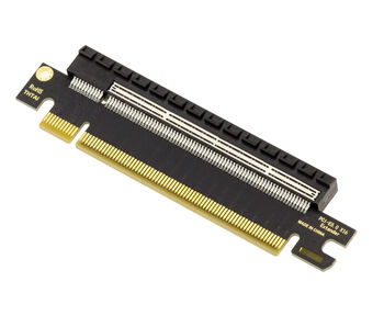 Gerader Riser-Adapter für PCIe Gen 5.0 x16-Anschluss, Höhe 26 mm, Durchsatz 64 GB