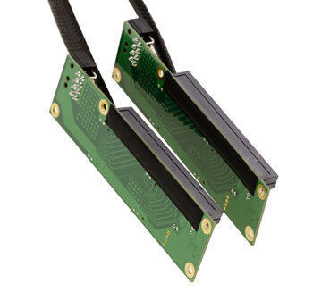 Cable d'extension duplicateur Riser PCIe Gen 4.0 x16 vers Bifurcation 2 Ports x8 débit 32 GB/s en Gen4