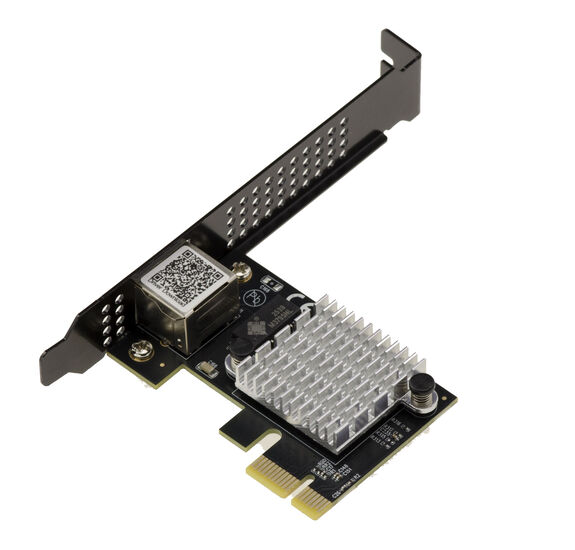 Carte contrôleur réseau PCIe Gen4 10 Gigabit ETHERNET compatible 1G 2.5G 5G 10G connecteur RJ45 et chipset CHIPSET REALTEK RTL8127