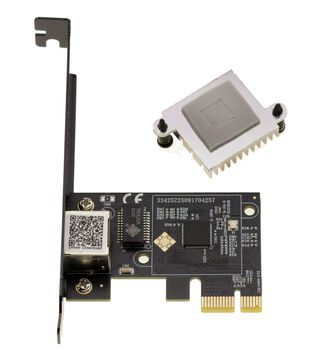 Carte contrôleur réseau PCIe Gen4 10 Gigabit ETHERNET compatible 1G 2.5G 5G 10G connecteur RJ45 et chipset CHIPSET REALTEK RTL8127