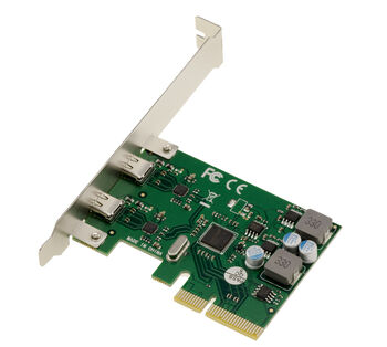Carte contrôleur PCIe x4 2 Ports USB 3.2 Gen 2x1 10G Type C, autoalimentée, Sortie 5V 3A par Port, chipset  ASM1142