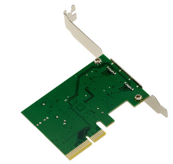 Carte contrôleur PCIe x4 2 Ports USB 3.2 Gen 2x1 10G Type C, autoalimentée, Sortie 5V 3A par Port, chipset  ASM1142