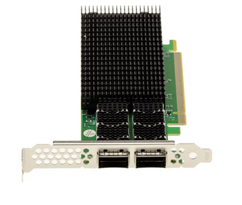 Carte contrôleur réseau PCIe Gen 4.0 PC Dual 200G QSFP56 2 ports. Chipset Mellanox ConnectX 6. Support 200GbE 100GbE 50GbE 40GbE 25GbE 10GbE