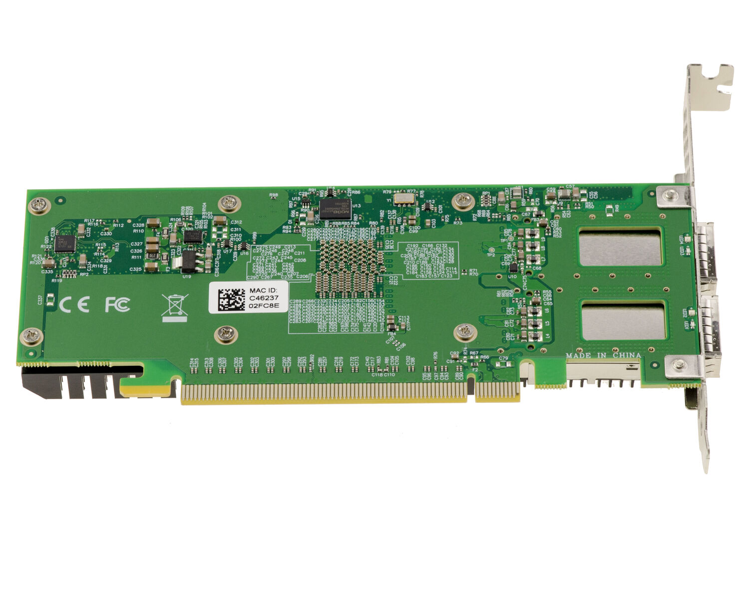 Carte réseau PCIe Gen 4.0 PC Dual 100G QSFP56 2 ports